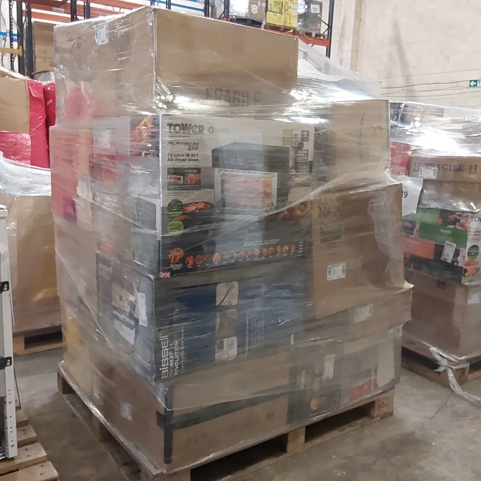 PALLET OF APPROXIMATELY 23 UNPROCESSED RAW RETURN HOUSEHOLD AND ELECTRICAL GOODS TO INCLUDE;