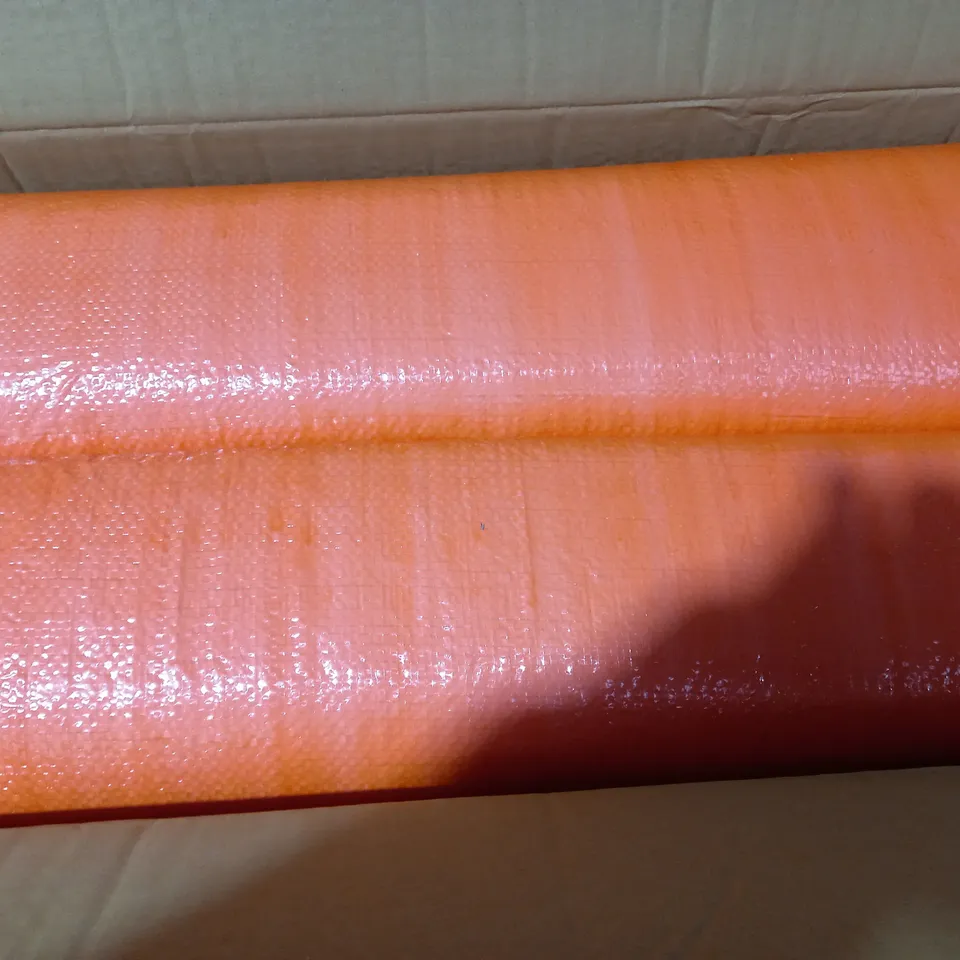 BOXED DESIGNER ORANGE TARPAULIN SIZE UNSPECIFIED