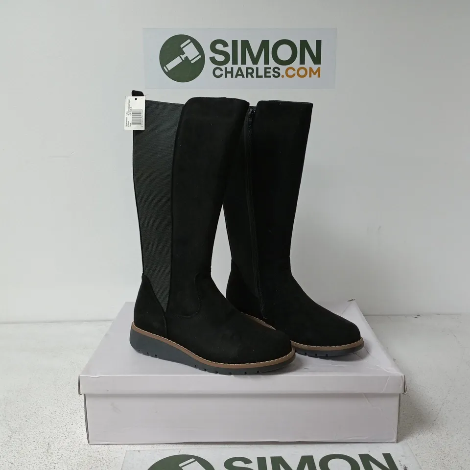 SHOES BY EMMA "LISA" BOOTS BLACK UK 5 BOXED