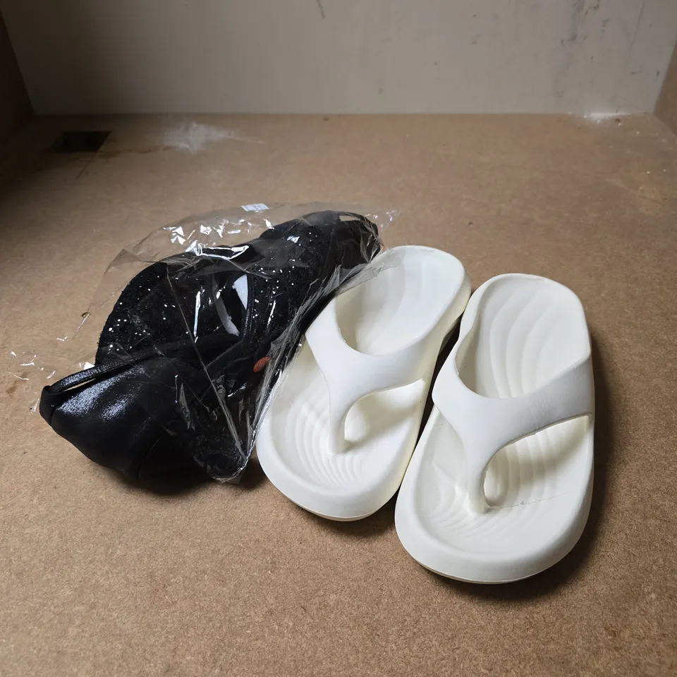 APPROXIMATELY 10 ASSORTED PAIRS OF FOOTWEAR PRODUCTS IN VARIOUS STYLES & SIZES 