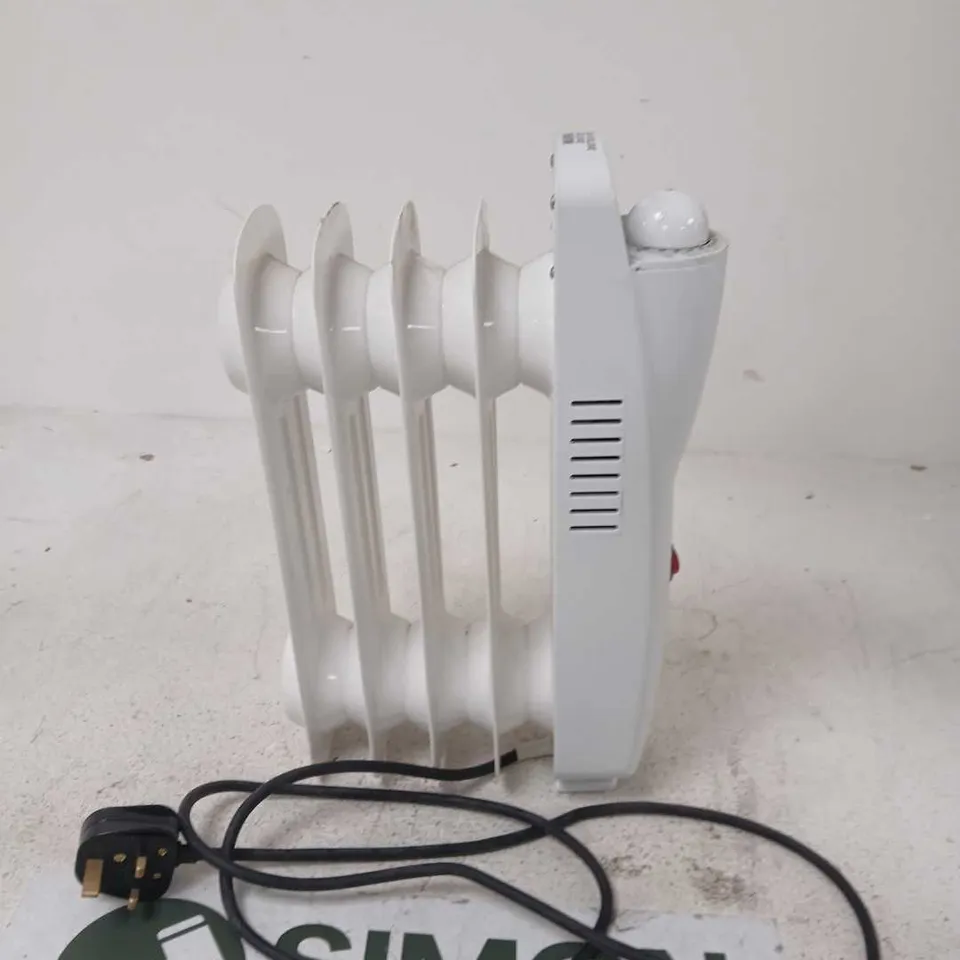 500W MINI OIL-FILLED RADIATOR – WHITE