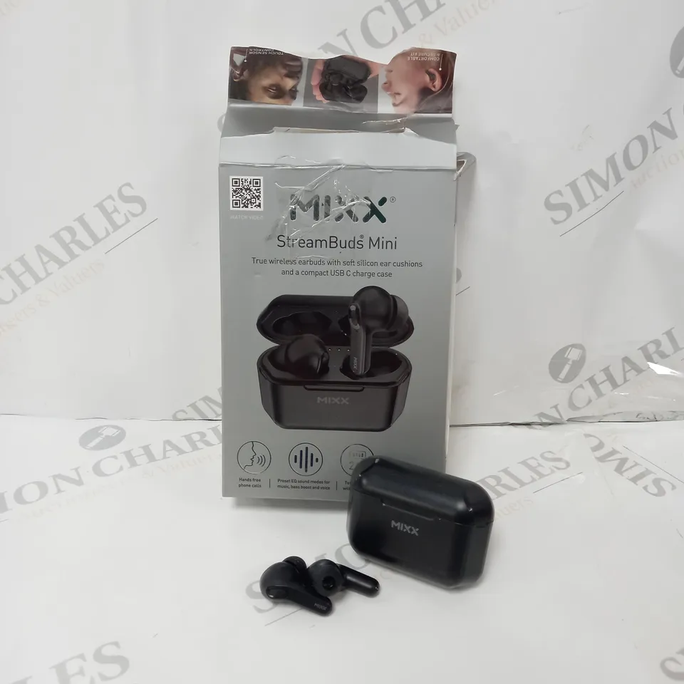 BOXED MIXX STREAMBUDS MINI TRUE WIRELESS EARBUDS