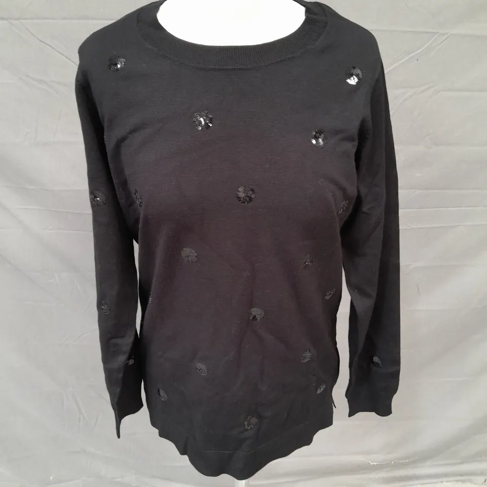 DU JOUR JUMPER IN BLACK SIZE XS