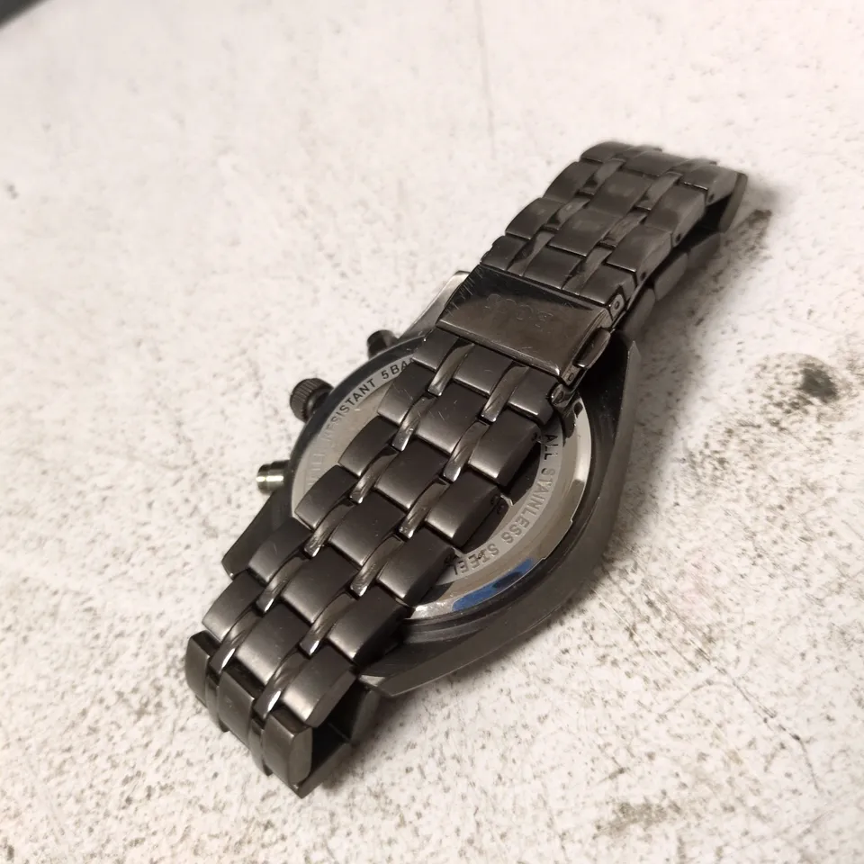 HUGO BOSS CHRONOGRAPH WATCH – BLACK STAINLESS STEEL BRACELET