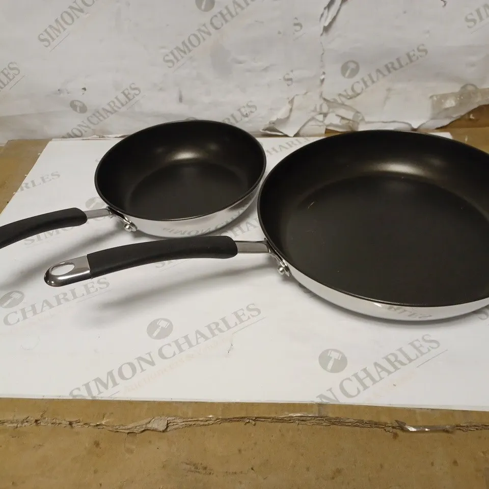 MEYER INDUCTION NON-STICK STAINLESS STEEL FRYING PAN DUO - 20/28 CM