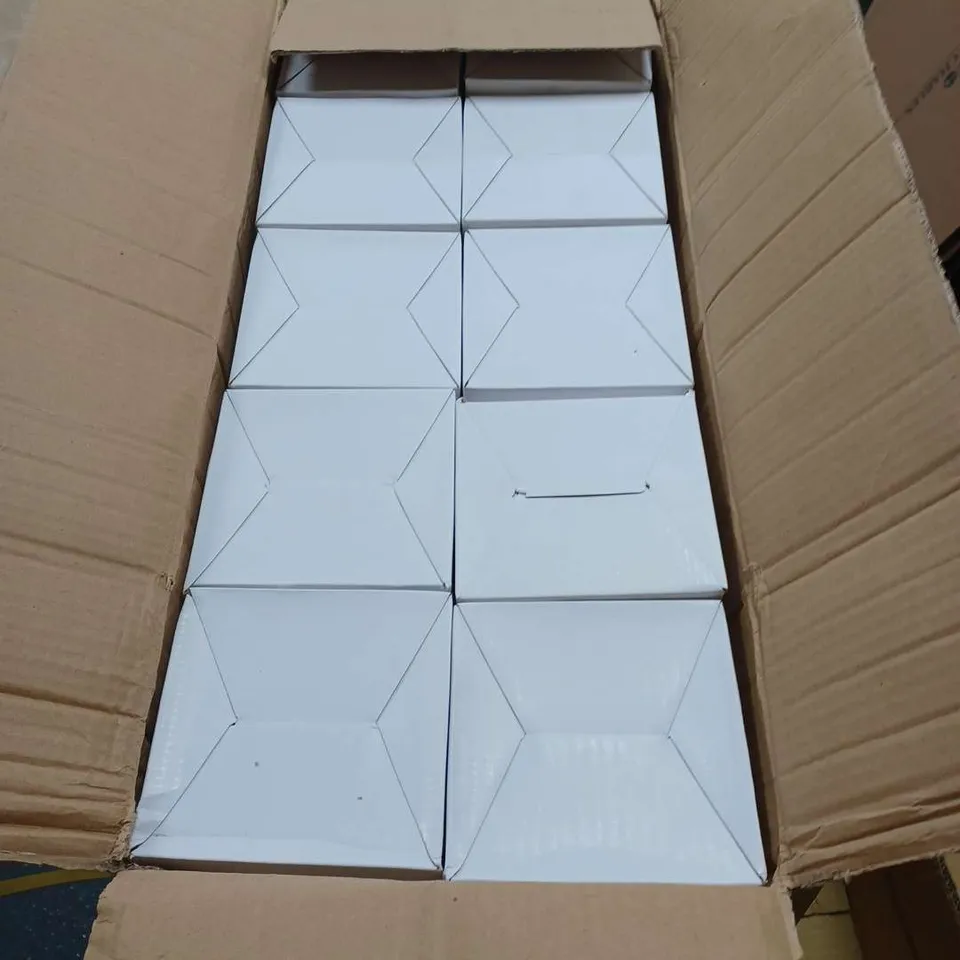 PALLET CONTAINING 12 ROSENLITE DOWNLIGHTS IN SILVER AND FROSTED GLASS, 80 EMCOLITE GREY FLUSH MOUNTS CDMT73, APPROXIMATELY 20 WALL MOUNTED GLASS FRONT WALL LIGHTS