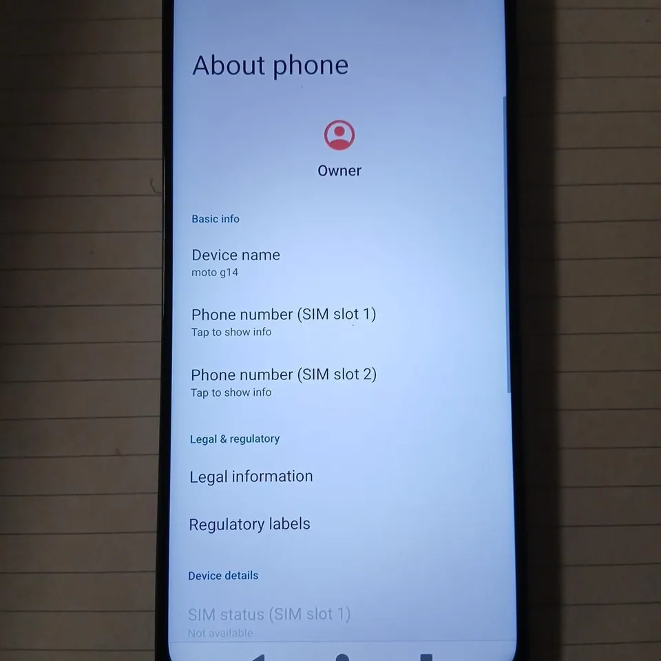 MOTOROLA MOTO G14 SMARTPHONE – DUAL SIM