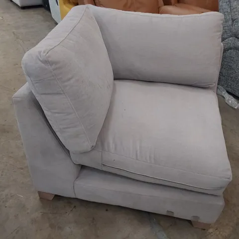 LOUNGE Co CORNER SECTION LIGHT GREY FABRIC