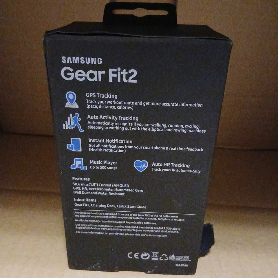 SAMSUNG GEAR FIT2 GPS SPORTS BAND – BLACK (SIZE L)