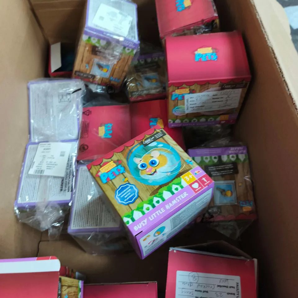 BOX OF APPROXIMATELY 16 PITTER PATTER PETS 