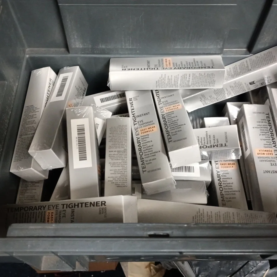 TOTE OF APPROXIMATELY 20 SEALED TEMPORARY EYE TIGHTENERS 20G PER PACK