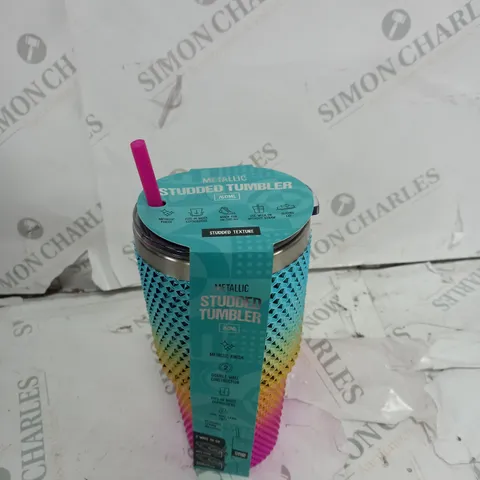 METALLIC STUDDED TUMBLER 760ML