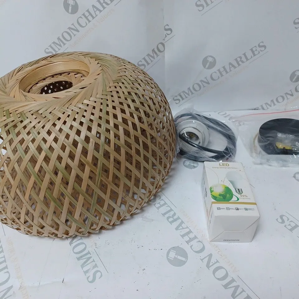 THATCHED BAMBOO CEILING LIGHT