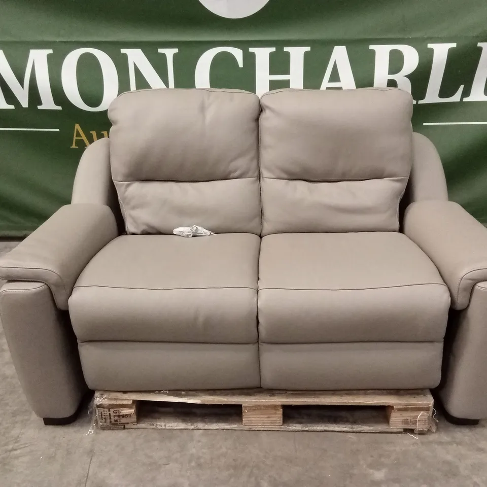 QUALITY DESIGNER ITALIAN MADE AVOLA 2 SEATER LEATHER LOVESEAT SOFA