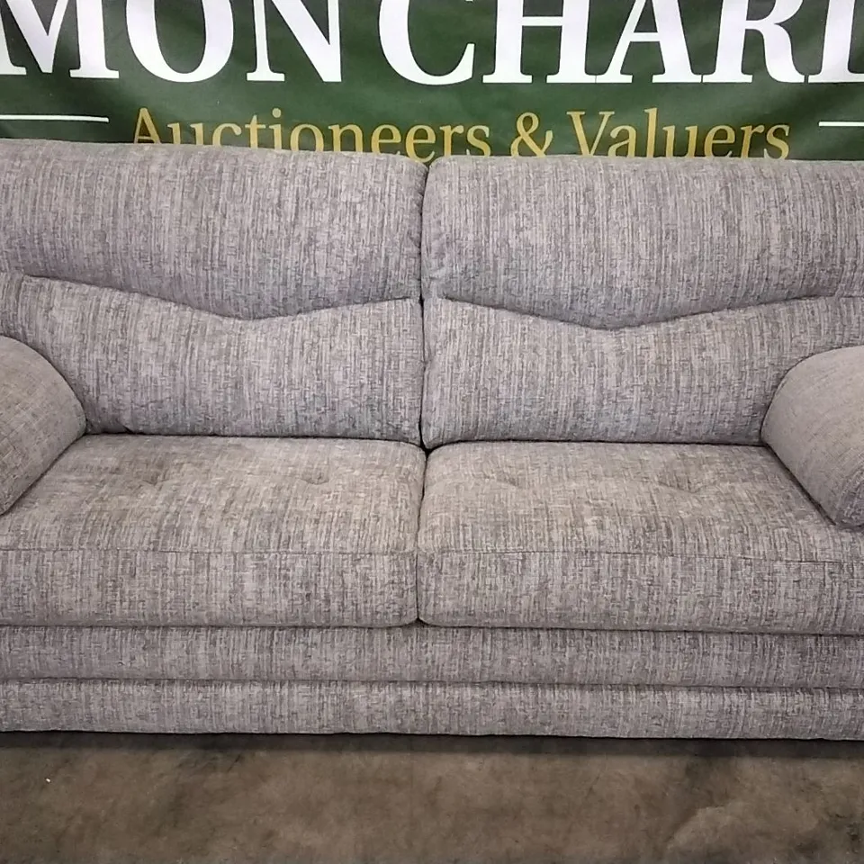 QUALITY BRITISH DESIGNED & MANUFACTURED G PLAN STRATFORD 3 SEATER COPPICE ASH FABRIC SOFA