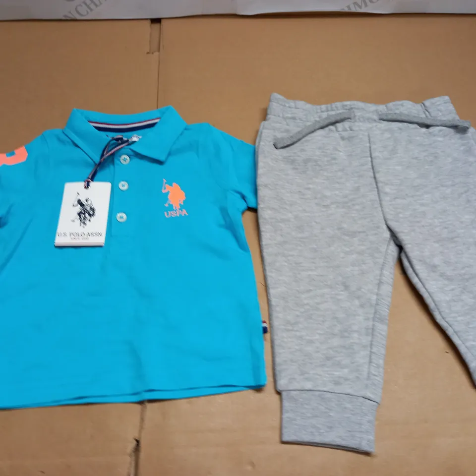 U.S. POLO ASSN KIDS 2-PIECE SET - 9M