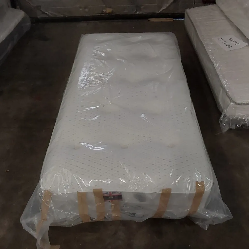 QUALITY BAGGED 27CM MEMORY FOAM POCKET SPRUNG 2000 MATTRESS, SOFT-MED FIRM - 3FT SINGLE