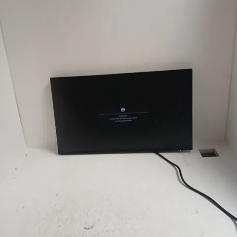 DELL MONITOR – BLACK LCD DISPLAY POWERS ON