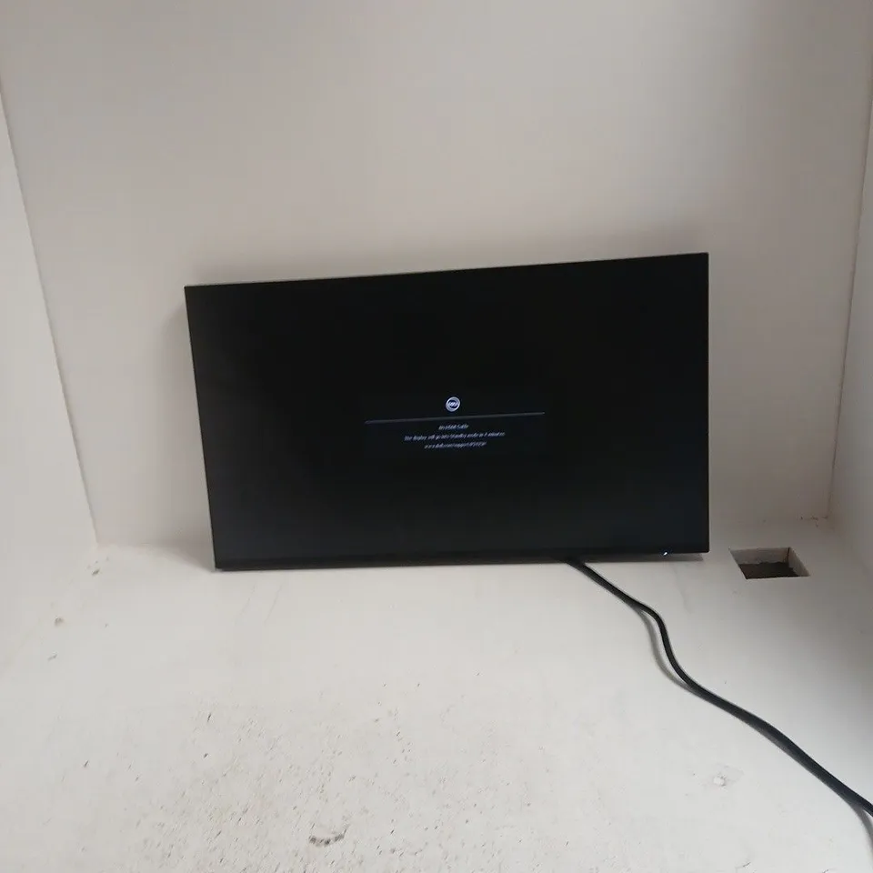 DELL MONITOR – BLACK LCD DISPLAY POWERS ON