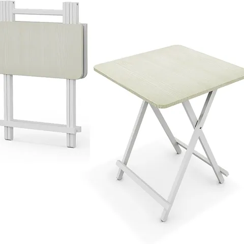 BOXED LIVINGANDHOME FOLDABLE DINING TABLE - WHITE (1 BOX)