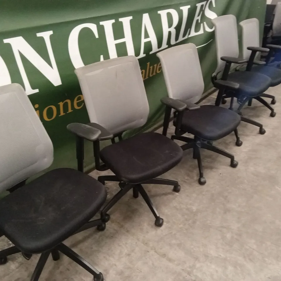 10 x ASSORTED SWIVEL OFFICE CHAIRS