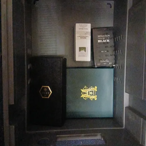 FOUR ASSORTED BOXED FRAGRANCES TO INCLUDE; SEDUCTION IN BLACK AND REEF