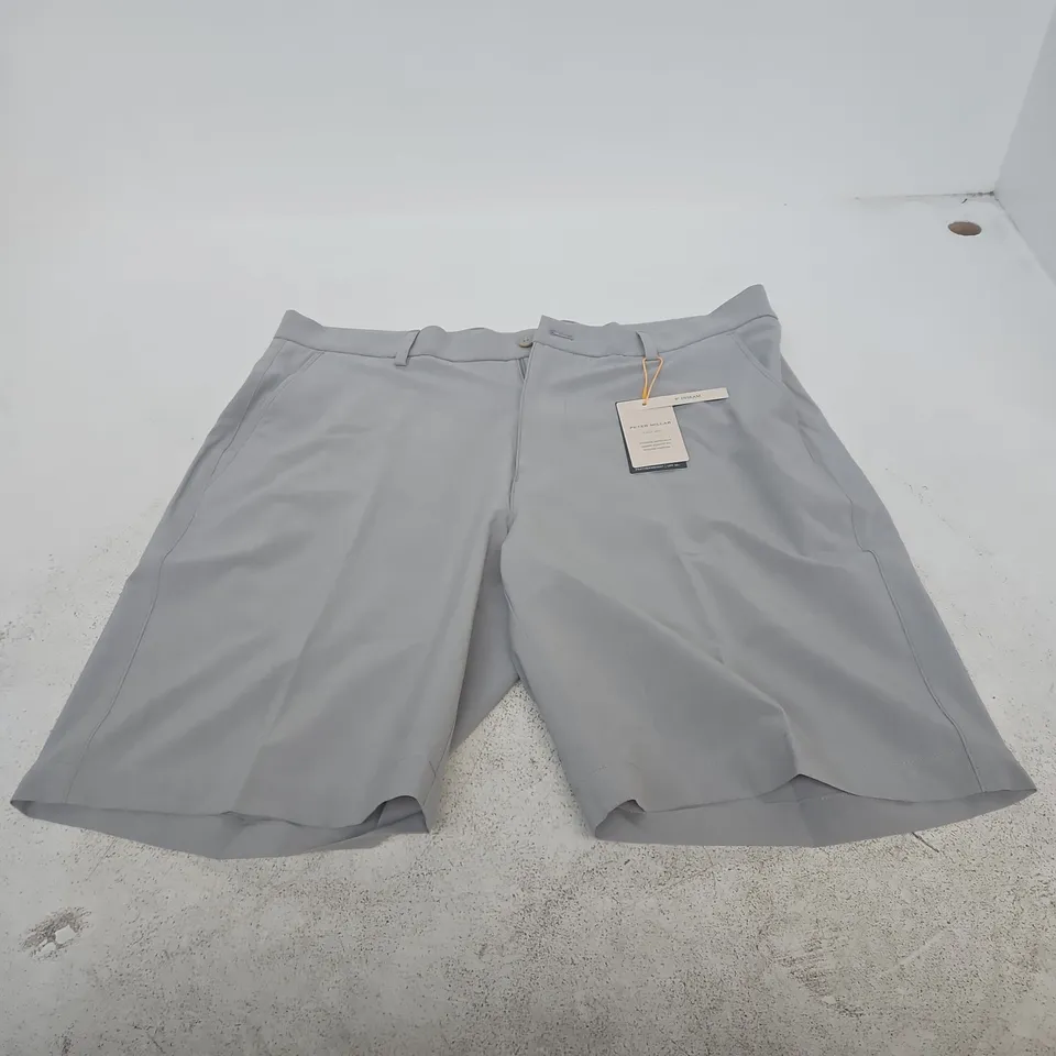 PETER MILLAR MEN'S SHORTS – GREY, UK 34 (US 34) – MADE IN THAILAND