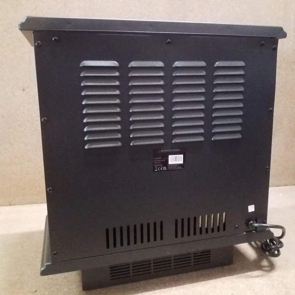 BOXED COLMAN ELECTRIC STOVE 1.8KW MATT BLACK LOG BED 