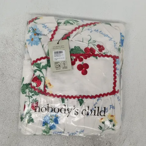 BAGGED NOBODY'S CHILD HALLIE MIDI DRESS IN CREAM/MULTI SIZE UK 14