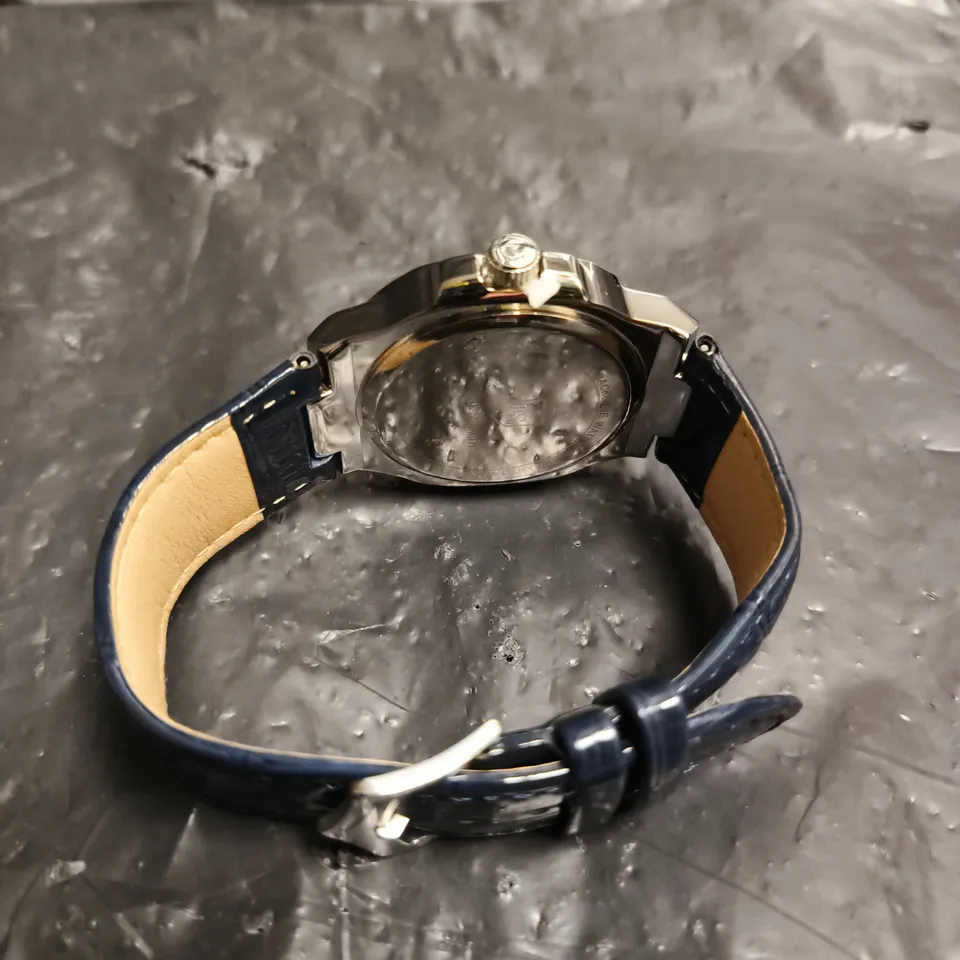 MEN'S FRANK SCHMIDT WATCH - BLUE COLOURED DIAL