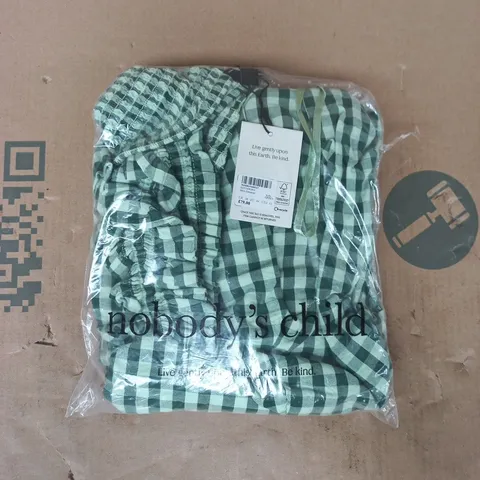 BAGGED NOBODY'S CHILD MAYA JUMPSUIT IN GREEN SIZE UK 16