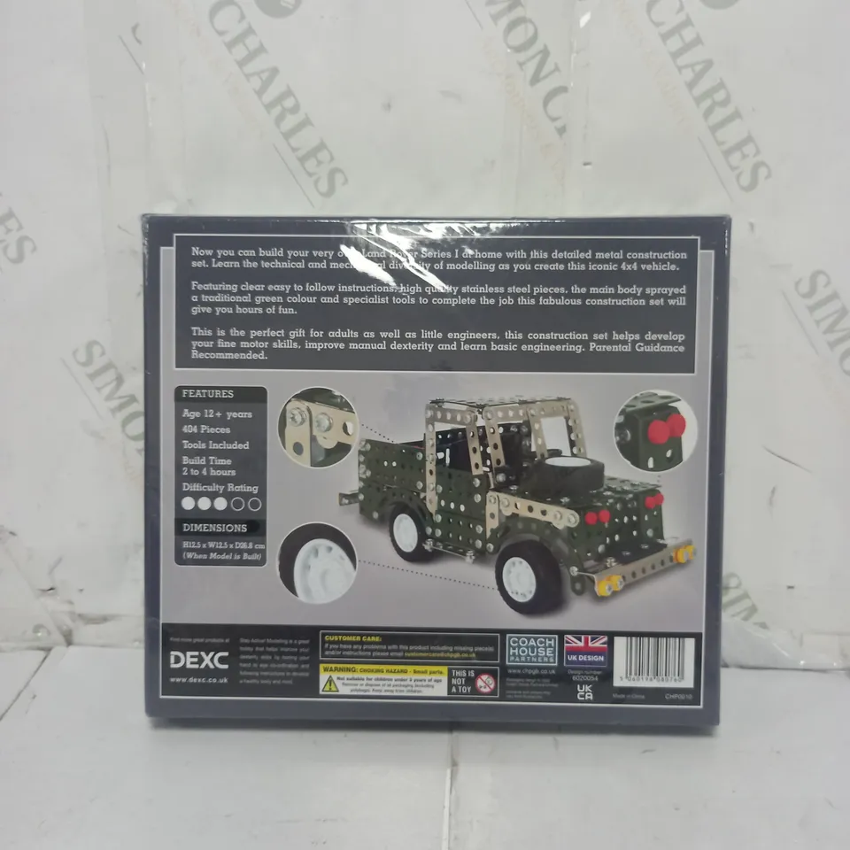BOXED AND SEALED LAND ROVER METAL CONSTRUCTION KIT