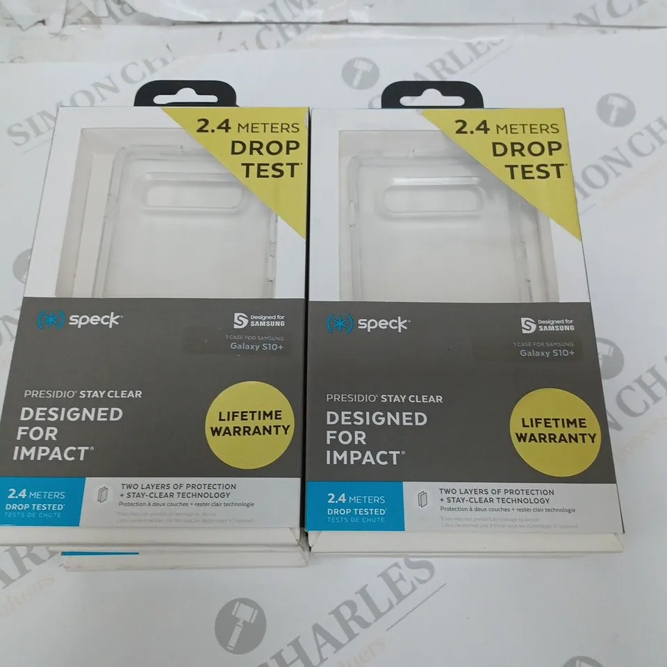 LOT OF 10 SPECK CLEAR CASES FOR SAMSUNG GALAXY S10+