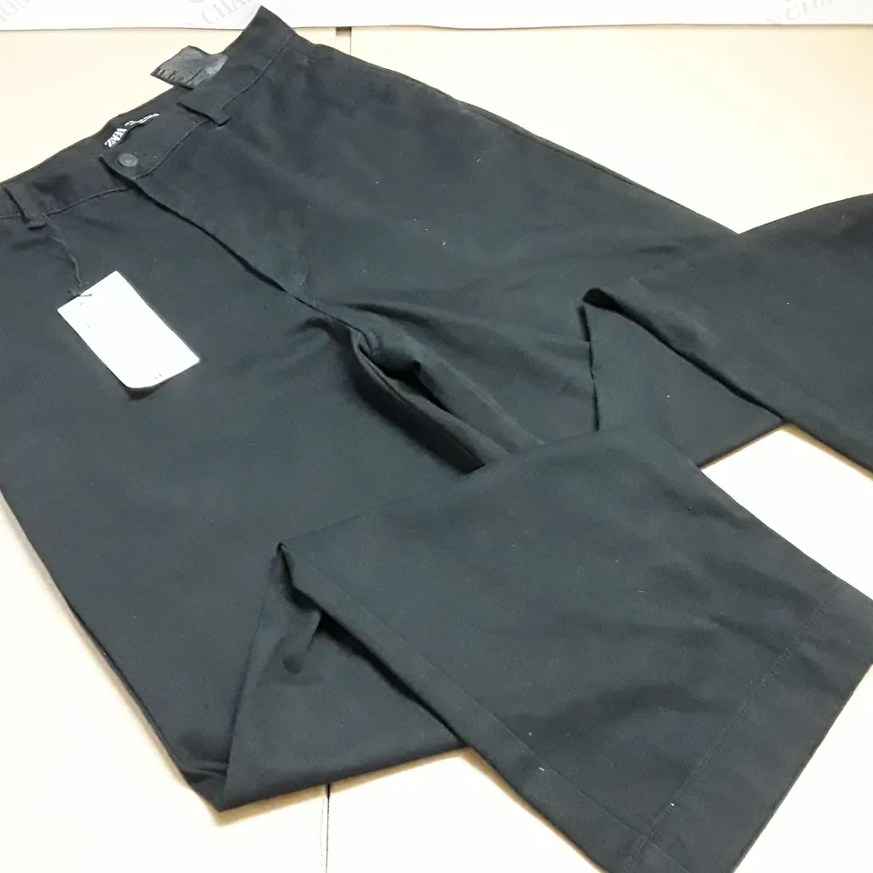 ZARA BLACK TROUSERS - UK 32
