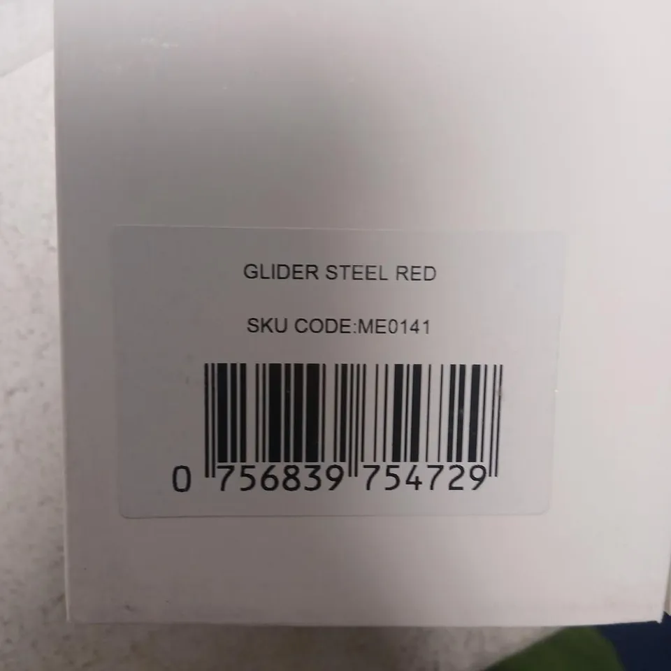 MANN EGERTON GLIDER STEEL RED WATCH – BOXED