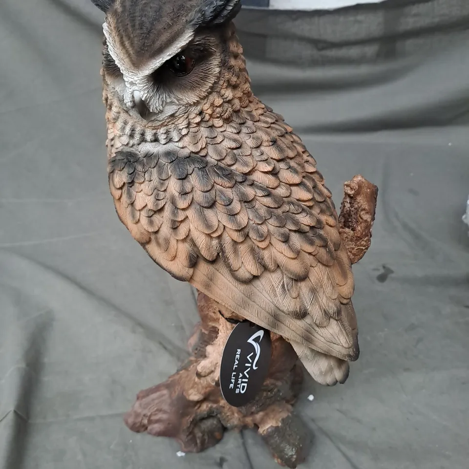 VIVID ARTS LONG EARED OWL FIGURE 