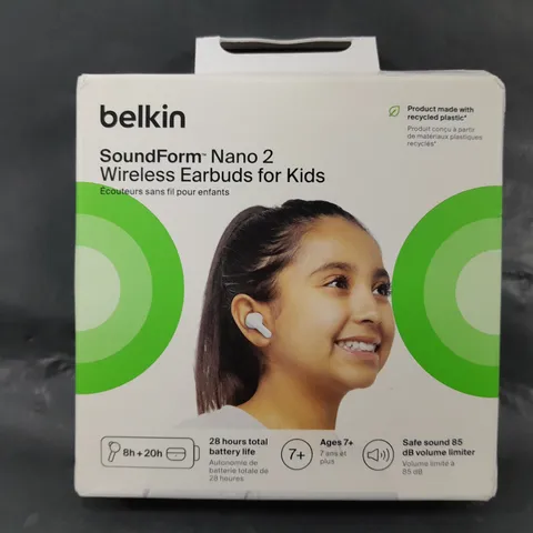 BELKIN SOUNDFORM NANO 2 WIRELESS EARBUDS FOR KIDS