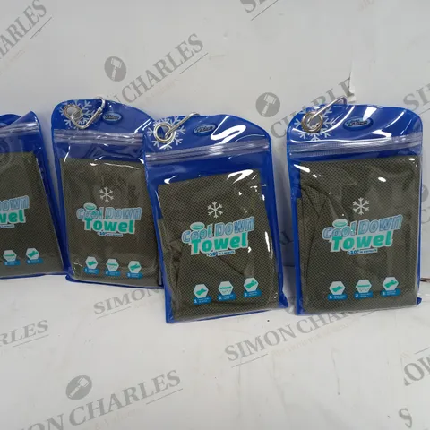 4 AQUA LASER SET OF COOL DOWN TOWELS