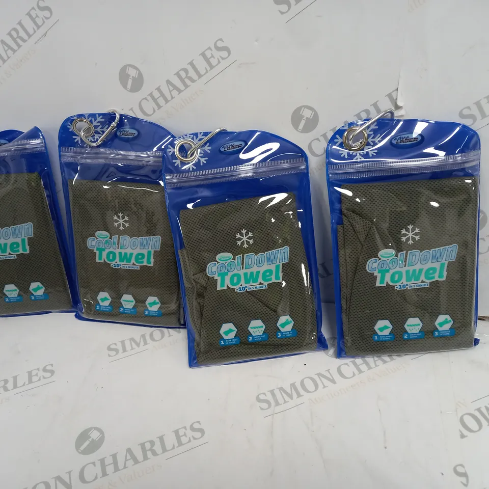 4 AQUA LASER SET OF COOL DOWN TOWELS