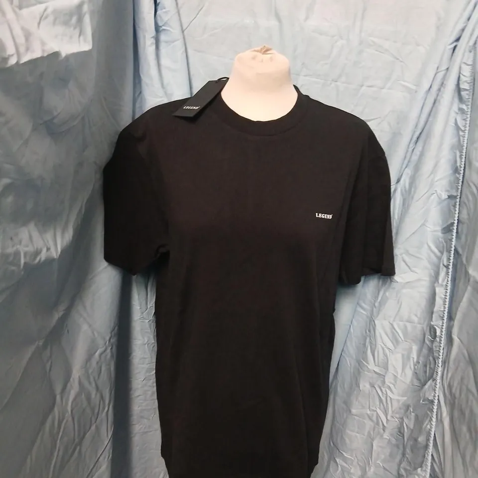 LEGEND PREMIUM BASICS T-SHIRT – BLACK, LOGO, UK XL