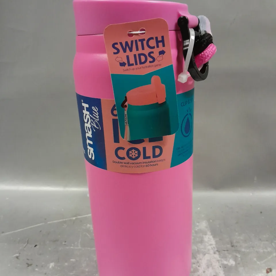 SMASH 1.2L STAINLESS STEEL DOUBLE WALL BOTTLE IN PINK