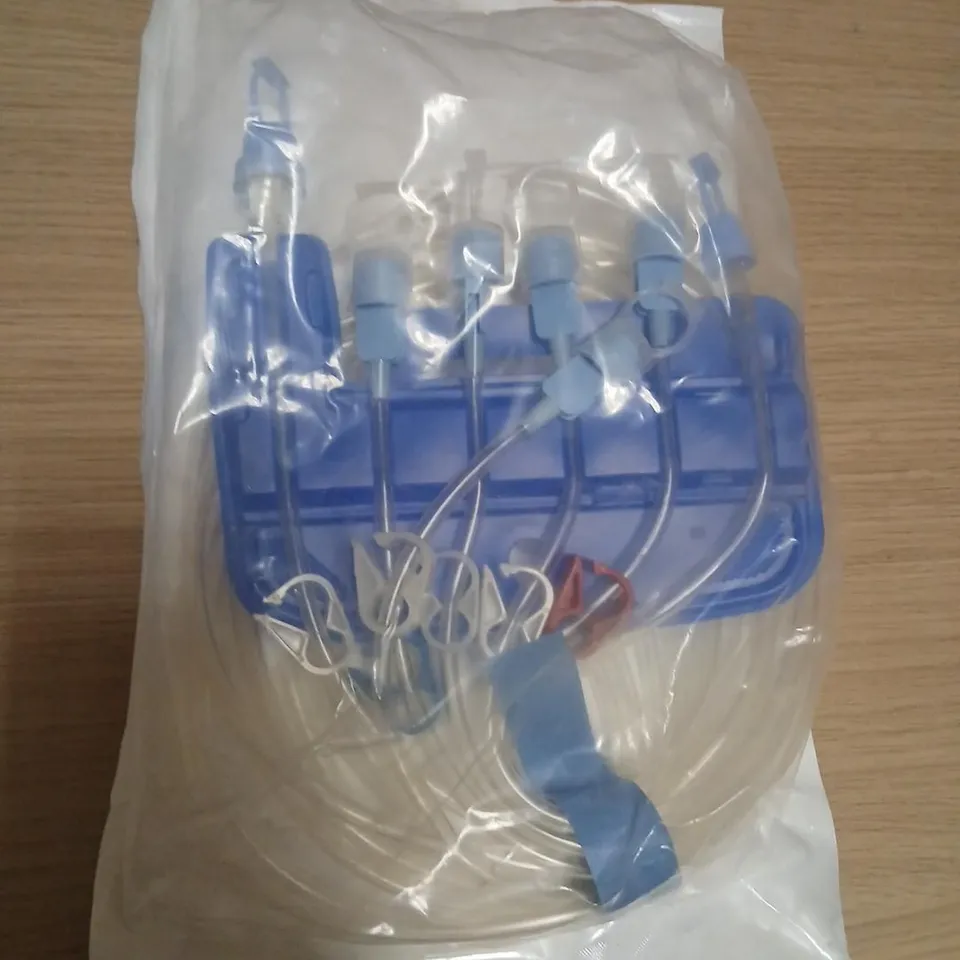 SIX BAXTER HOMECHOICE AUTOMATED PD SET WITH CASSETTE AND 4-LUER – SEALED