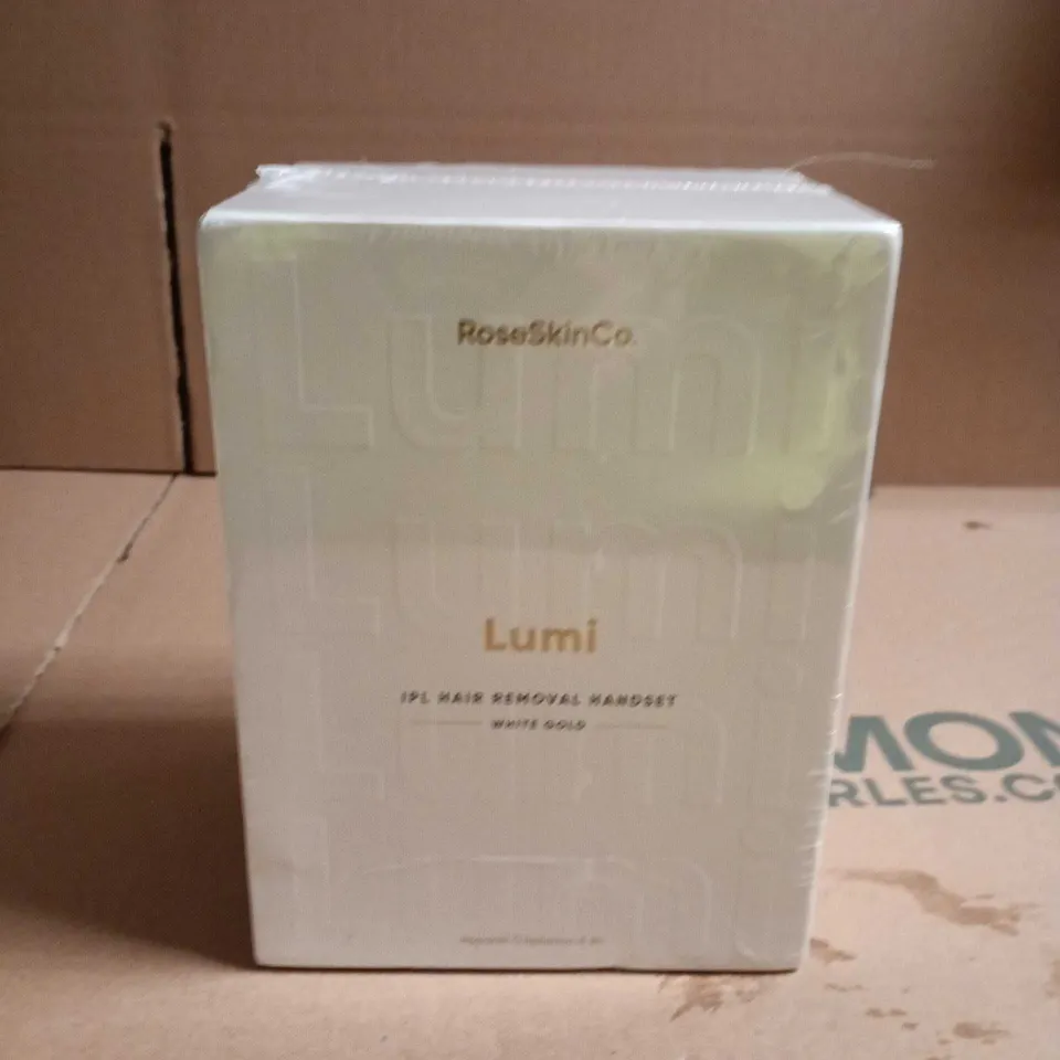 ROSESKINCO LUMI IPL HAIR REMOVAL HANDSET – WHITE GOLD (BOXED)