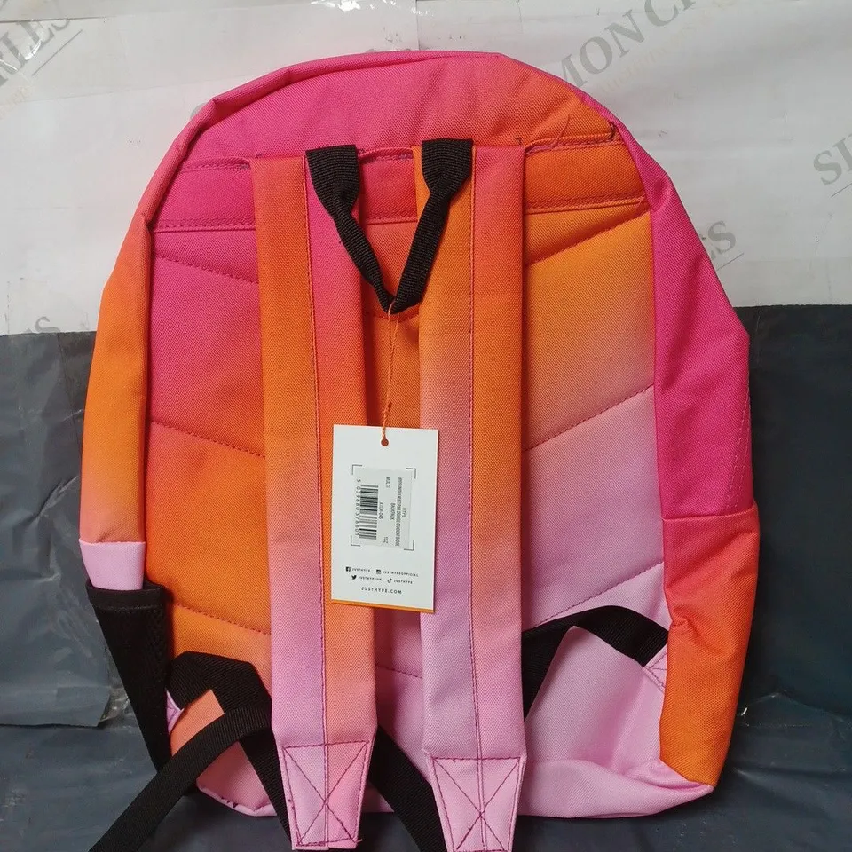 HYPE UNISEX MULTI PINK/ORANGE GRADIENT BACKPACK