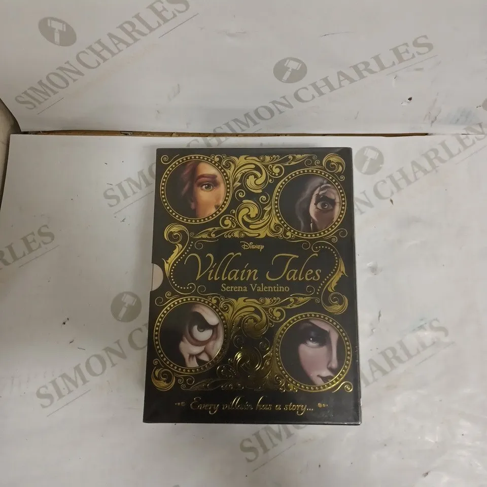 CAGE OF BOOKS & DVDS TO INCLUDE - DISNEY VILLAIN TALES SERENA VALENTINO - DISNEY TWISTED TALES - DISNEY MISTRESS OF ALL EVIL ECT - COLLECTION ONLY