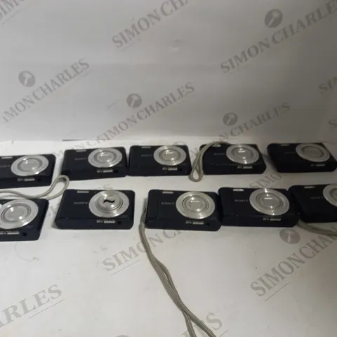 LOT OF 10 BLACK SONY CYBER-SHOT DSC-W810