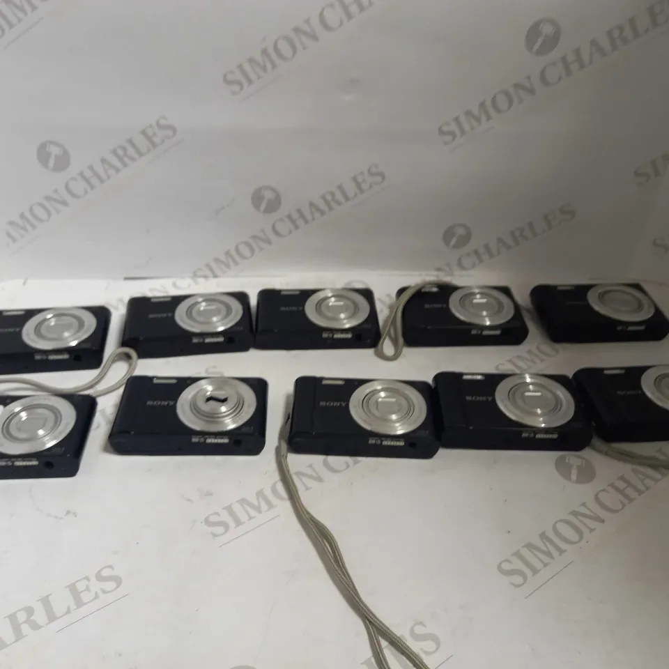 LOT OF 10 BLACK SONY CYBER-SHOT DSC-W810