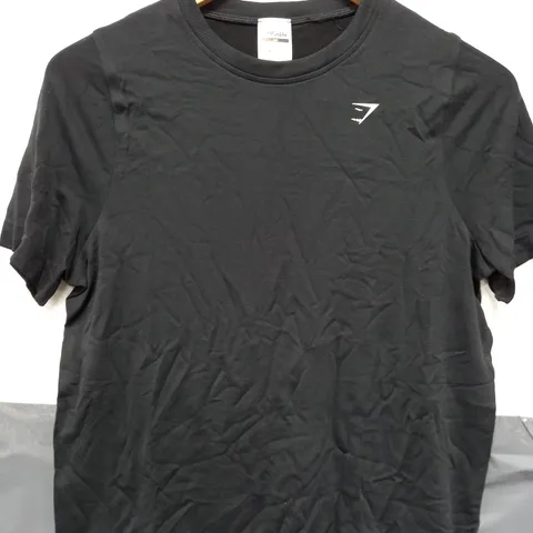 GYMSHARK EVERYDAY SEAMLESS T-SHIRT IN BLACK - XS