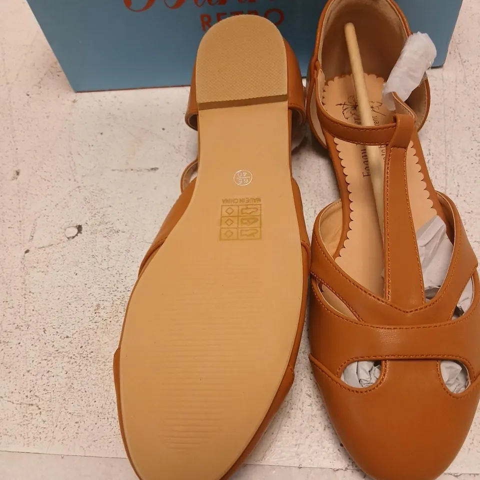 BANNED RETRO TANG SANDALS – TAN, WOMEN'S, EU 40 (UK 7)