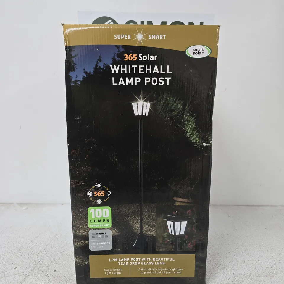 SMART SOLAR WHITEHALL 1.7M SOLAR LAMP POST
